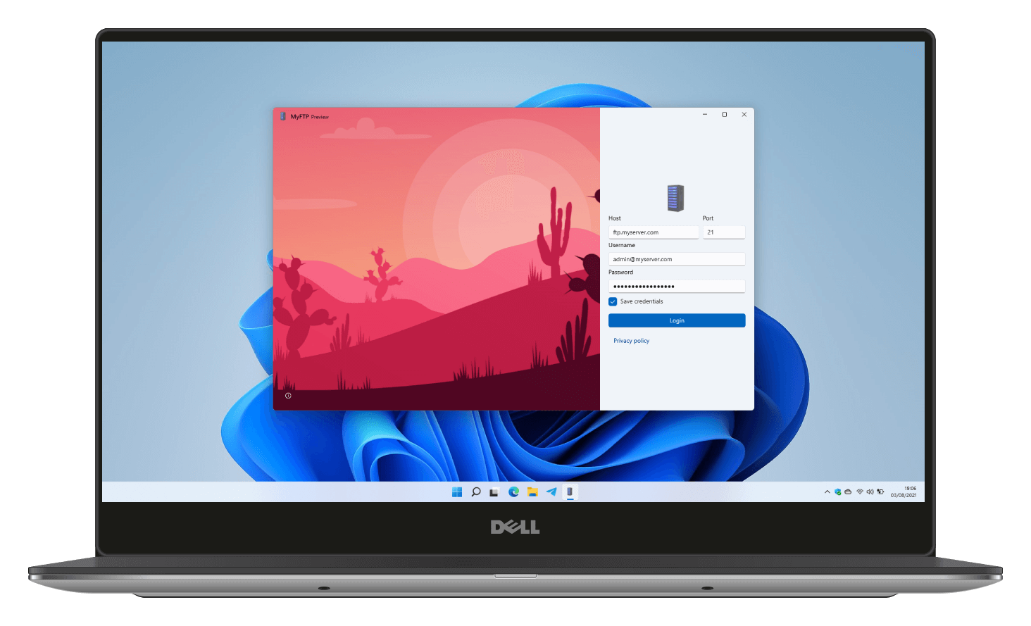 MyFTP Client Screenshot
